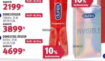 Rossmann DUREX ÓVSZER 10 db ajánlat