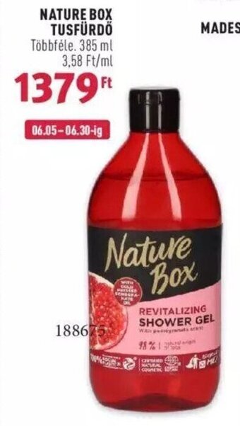 Rossmann NATURE BOX TUSFÜRDŐ 385 ml ajánlat