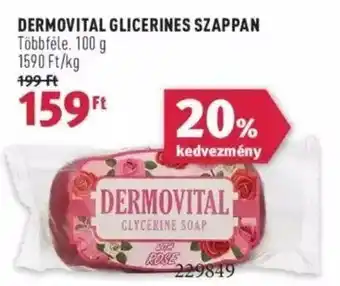 Rossmann DERMOVITAL GLICERINES SZAPPAN 100 g ajánlat