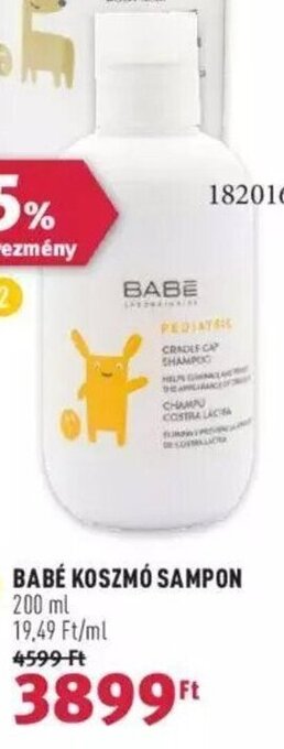 Rossmann BABÉ KOSZMÓ SAMPON 200 ml ajánlat