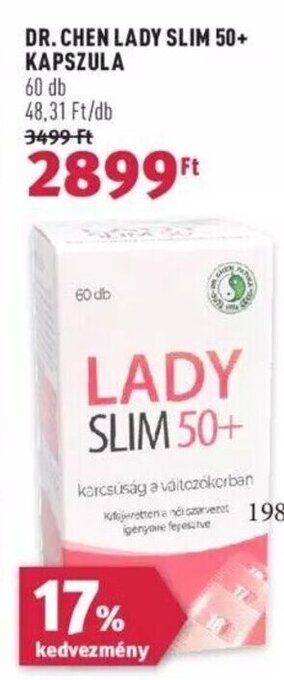 Rossmann DR. CHEN LADY SLIM 50+ KAPSZULA 60 db ajánlat
