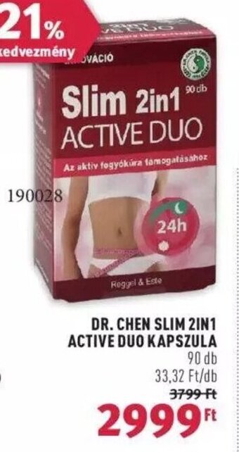 Rossmann DR. CHEN SLIM 2IN1 ACTIVE DUO KAPSZULA 90 db ajánlat