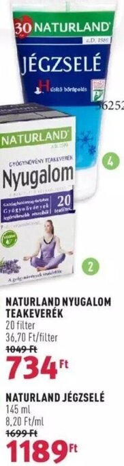Rossmann NATURLAND JÉGZSELÉ 145 ml ajánlat