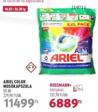 Rossmann ARIEL COLOR MOSÓKAPSZULA 50 db ajánlat