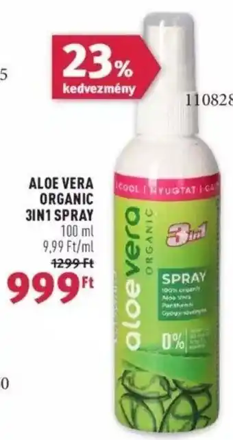 ALOE VERA ORGANIC 3IN1 SPRAY 100 ml
