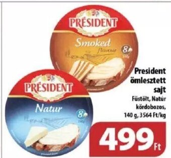 Coop President ömlesztett sajt 140 g ajánlat