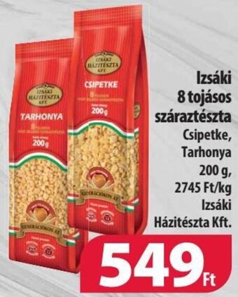 Coop Izsáki 8 tojásos száraztészta 200 g ajánlat