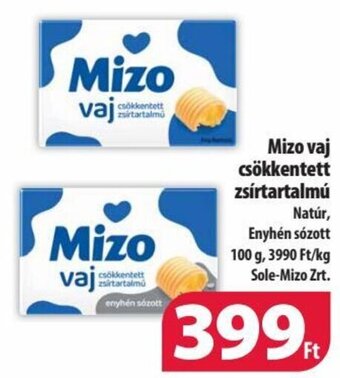 Coop Mizo vaj csökkentett zsírtartalmú 100 g ajánlat