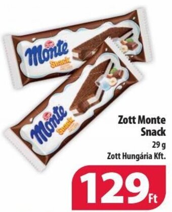 Coop Zott Monte Snack 29 g ajánlat