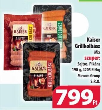 Coop Kaiser Grillkolbász 190 g ajánlat