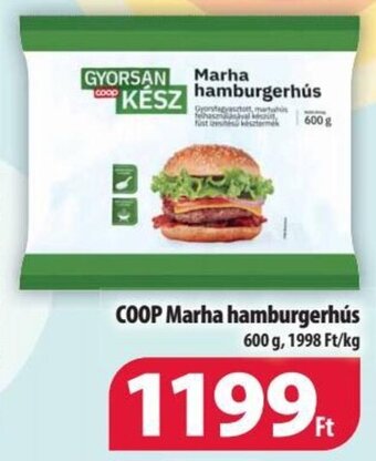 Coop COOP Marha hamburgerhús 600 g ajánlat
