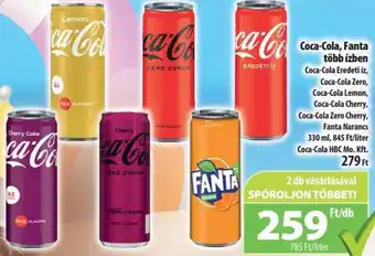 Coop Coca-Cola, Fanta több ízben 330 ml ajánlat