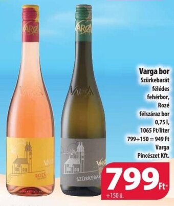 Coop Varga bor 0,75 l ajánlat