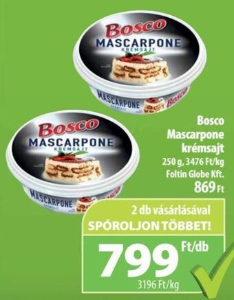 Coop Bosco Mascarpone krémsajt 250 g ajánlat