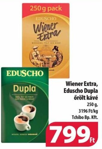 Coop Wiener Extra, Eduscho Dupla őrölt kávé 250 g ajánlat