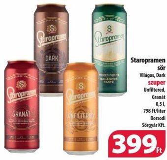 Coop Staropramen sör 0,5 l ajánlat
