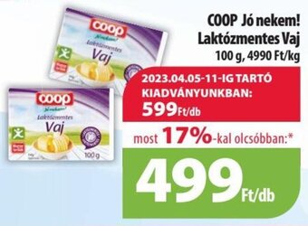 Coop Coop Jó nekem! Laktózmentes Vaj 100 g ajánlat