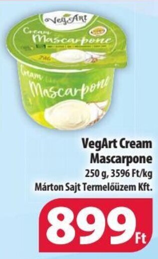 Coop VegArt Cream Mascarpone 250 g ajánlat