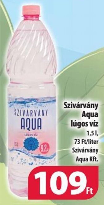 Coop Szivárvány Aqua lúgos víz 1,5 l ajánlat