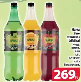 Coop Márka Zero szénsavas üdítőital 1,5 l ajánlat