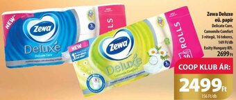 Coop Zewa Deluxe eü. papír 16 tekercs ajánlat