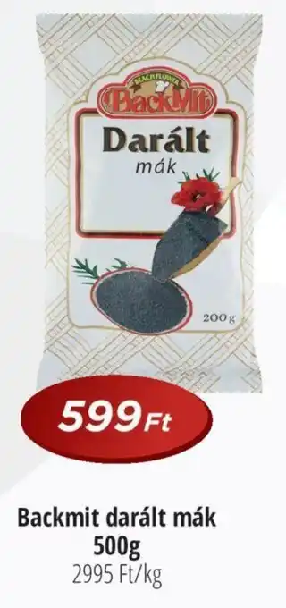 Real Backmit darált mák 500 g ajánlat