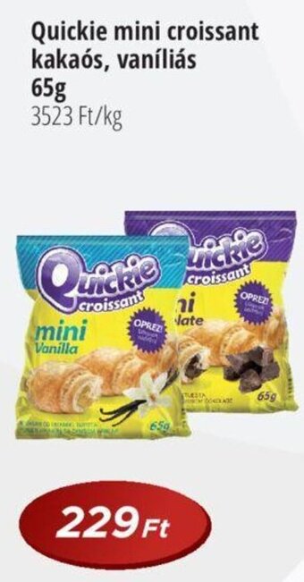 Real Quickie mini croissant kakaós, vaníliás 65 g ajánlat