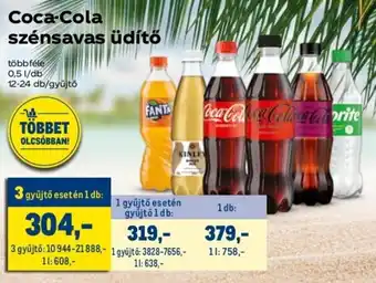 Metro Coca-Cola szénsavas üdítő 0,5 l ajánlat