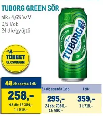 TUBORG GREEN SÖR 0,5 l