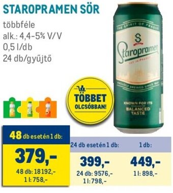 Metro STAROPRAMEN SÖR 0,5 l ajánlat