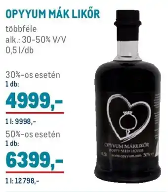 Metro OPYYUM MÁK LIKŐR 0,5 l ajánlat