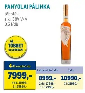 Metro PANYOLAI PÁLINKA 0,5 l ajánlat