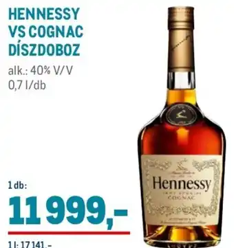 HENNESSY VS COGNAC DÍSZDOBOZ 0,7 l