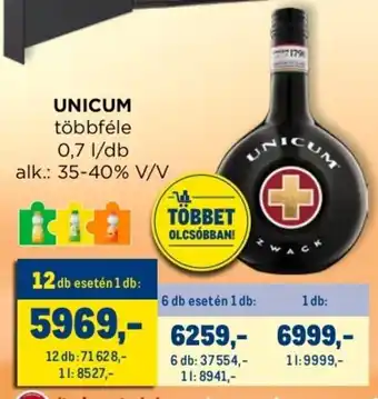Metro UNICUM 0,7 l ajánlat