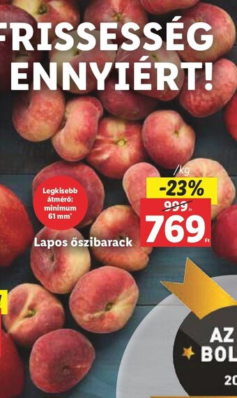 Lidl Lapos őszibarack 1 kg ajánlat