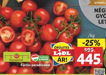 Lidl Fürtös paradicsom 1 kg ajánlat