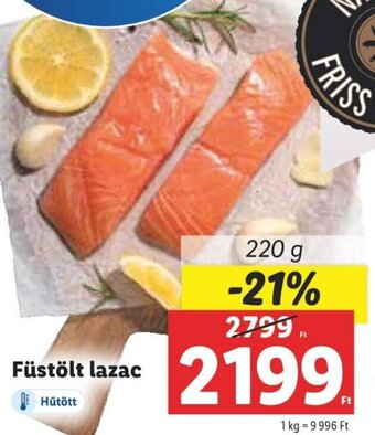 Lidl Füstölt lazac 220 g ajánlat