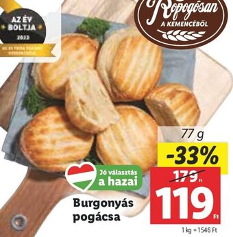 Lidl Burgonyás pogácsa 77 g ajánlat