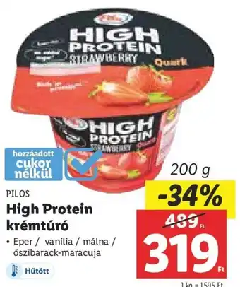 Lidl PILOS High Protein krémtúró 200 g ajánlat