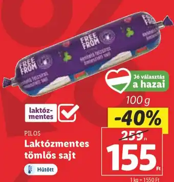 PILOS Laktózmentes tömlős sajt 100 g