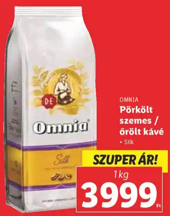 Lidl OMNIA Pörkölt szemes / őrölt kávé 1 kg ajánlat