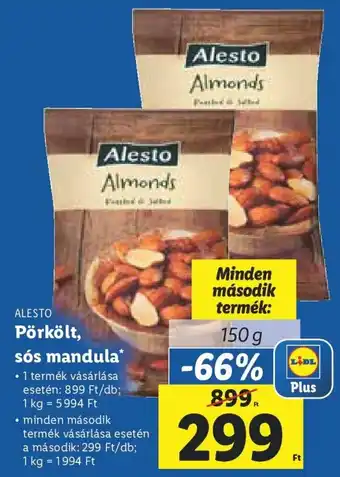 Lidl ALESTO Pörkölt, sós mandula 150 g ajánlat