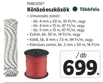 Lidl PARKSIDE Kötözőeszközök 1 db ajánlat