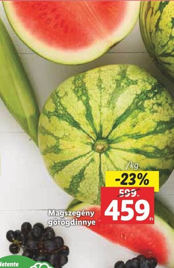 Lidl Magszegény görögdinnye 1 kg ajánlat