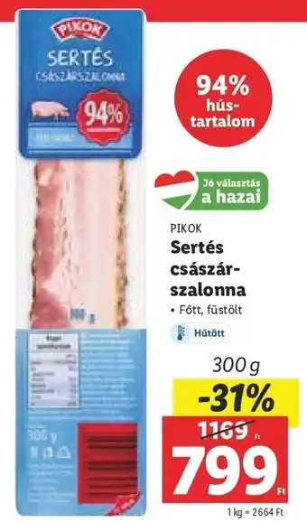 Lidl PIKOK Sertés császár- szalonna 300 g ajánlat