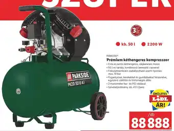 Lidl PARKSIDE Prémium kéthengeres kompresszor 1 db ajánlat
