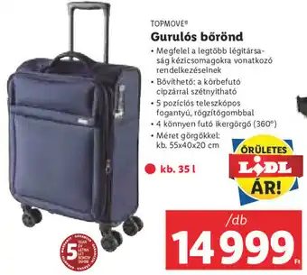 Lidl TOPMOVE Gurulós bőrönd 1 db ajánlat