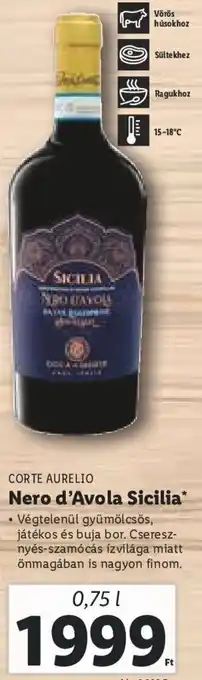 CORTE AURELIO Nero d'Avola Sicilia 0,75 l