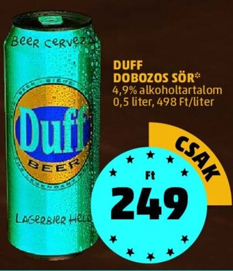 PENNY DUFF DOBOZOS SÖR 0,5 l ajánlat