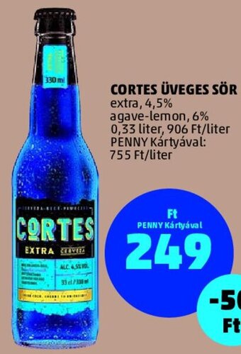 PENNY CORTES ÜVEGES SÖR 0,33 l ajánlat